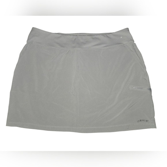 Orvis Women’s XL Gray Skort – Built-In Shorts, Pockets, Outdoor Ready! - Picture 3 of 8